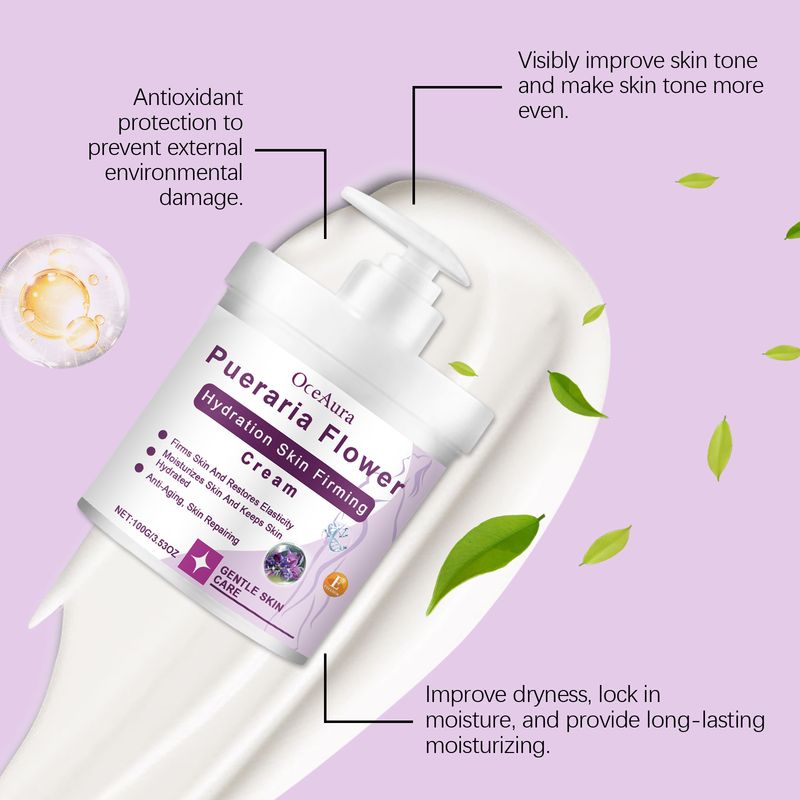 Crème hydratante Pueraria, lotion corporelle hydratante et hydratante pour le rajeunissement de la peau_voghion.com