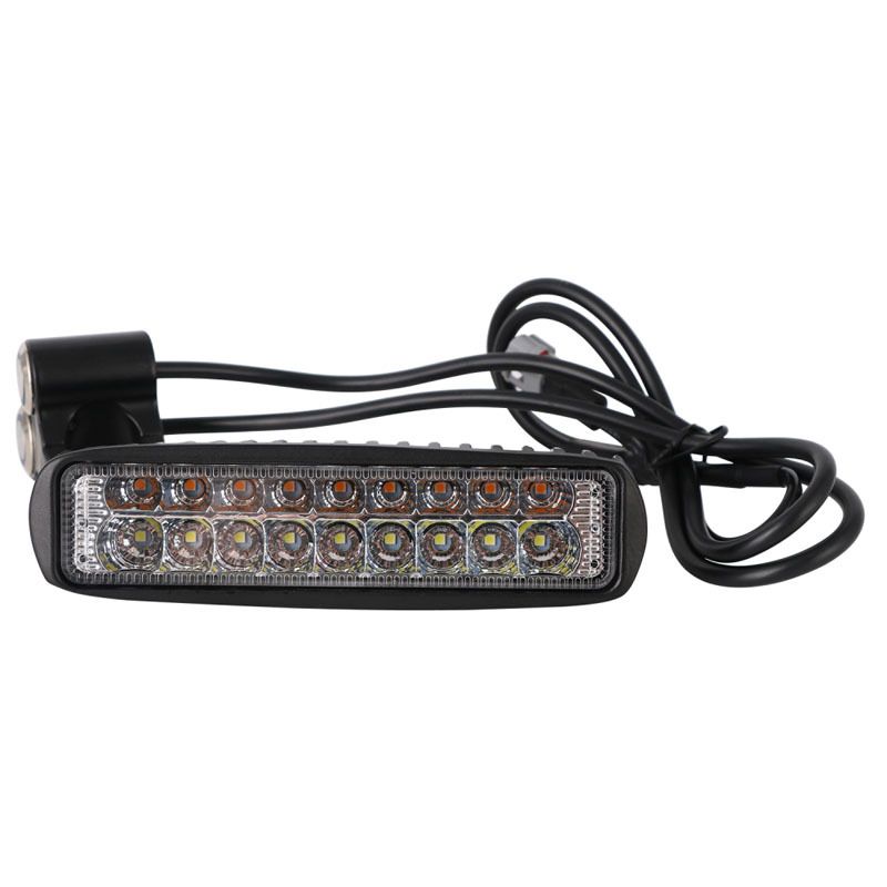 Faro anteriore modificato in alluminio stile lungo - LED ad alta luminosità, finitura nera, 16x13x8 mm, compatibile con più modelli di veicoli_voghion.com