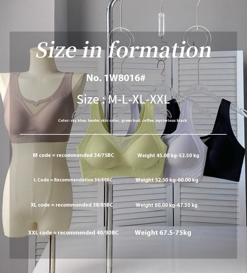 Orörda underkläder samlande gelé fast kopp samling tillbehör bröst anti sagging plus size väst stil sport_voghion.com