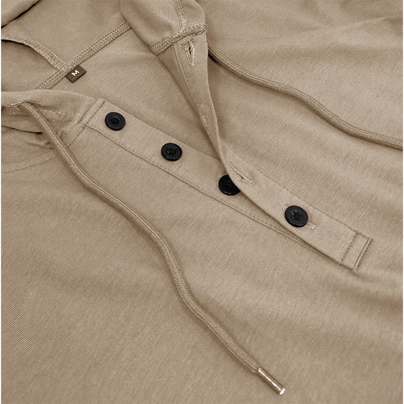 Abbigliamento da uomo Maglietta con cappuccio a maniche corte da uomo_voghion.com