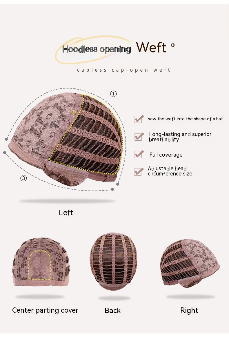 2024 Neue Perücke Damen Langes Haar Ganzkopf-Set Modische Große Welle Langes Lockiges Haar Natürliches Mittellanges Haar Simulation Ganzkopf-Set_voghion.com