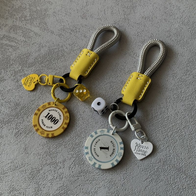 Chip Good Luck High-Value Car Keychain Pendant Cute Backpack Bag Accessory High-End Feel Unisex Gift_voghion.com