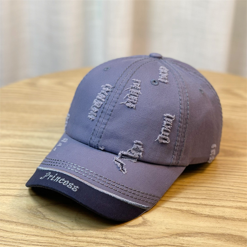 Ny vårskjøtebokstavbroderi Utslitt mote Allsidig baseball for menn og kvinner utendørs andetungehatt_voghion.com