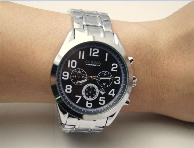 Factory direct sales Carreen curren8050 men's business quartz watch with calendar_voghion.com