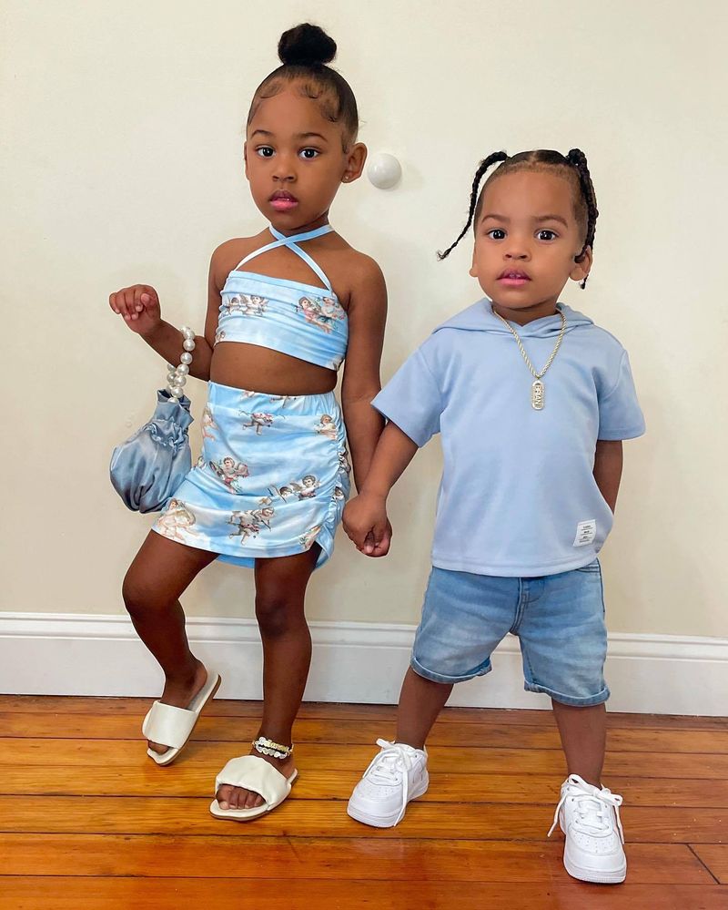 Kinderbekleidung Neues Produkt Bedruckter kurzer Camisole-Rock für Mädchen_voghion.com