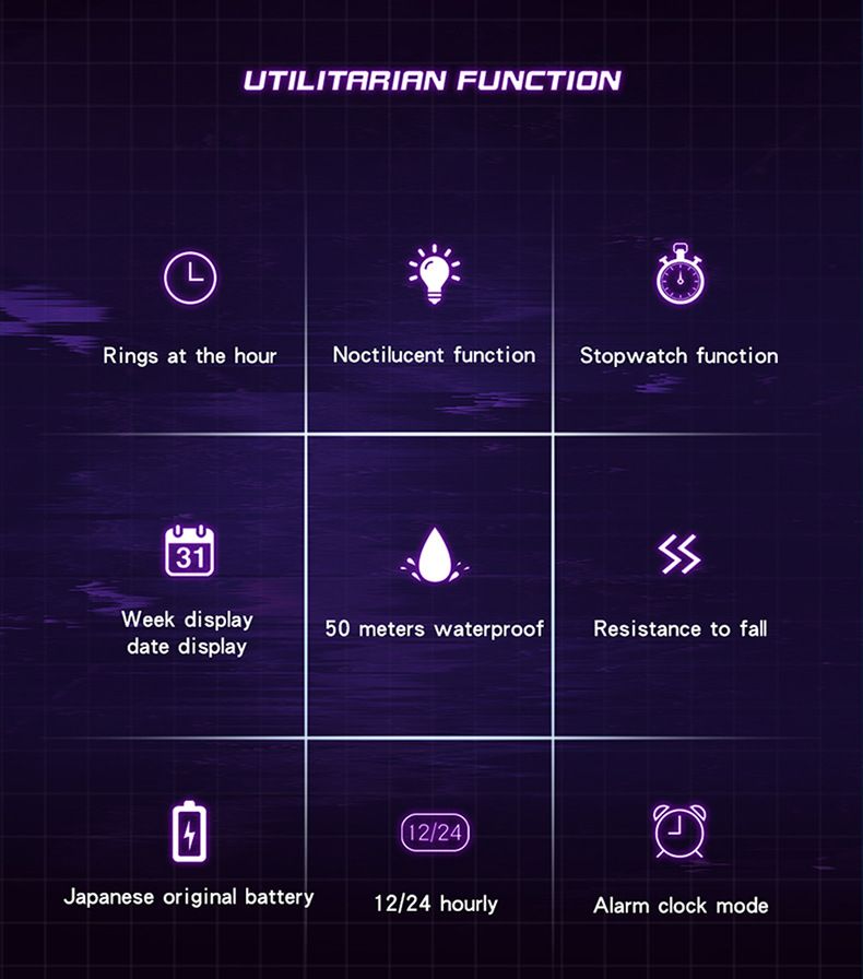 Stilvolle Herren-Skelettuhr mit Multifunktion, wasserdicht und mit Leuchtanzeige – robustes Gehäuse aus Zinklegierung und TPU-Armband – modische Totenkopfuhr_voghion.com