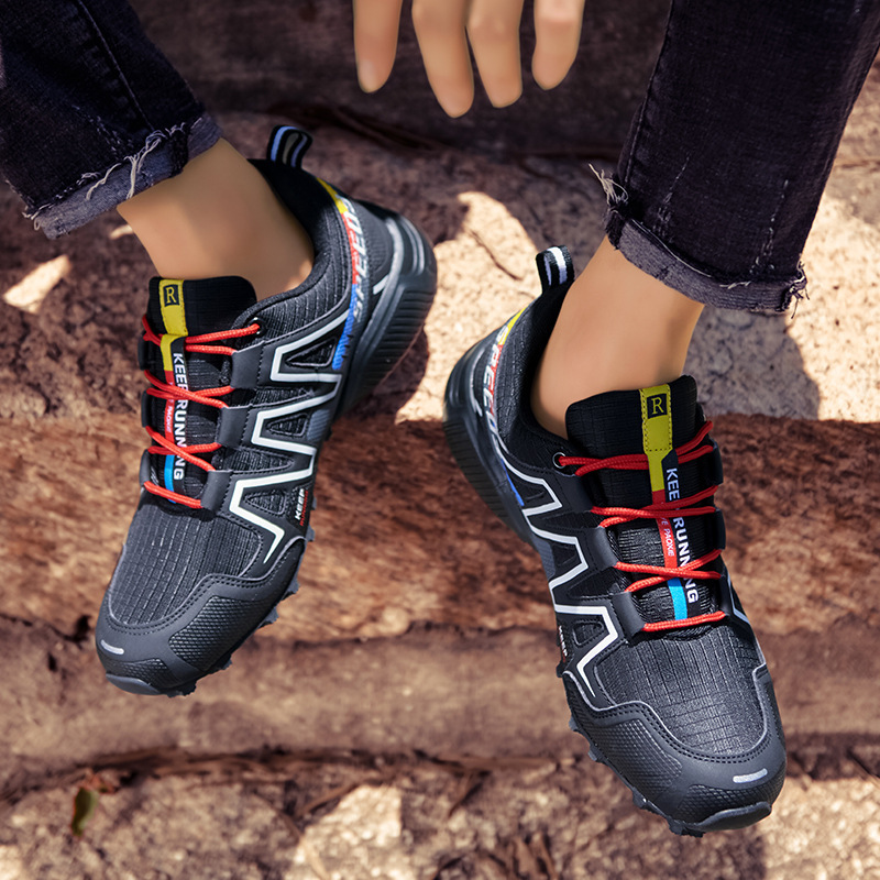 Men's and women's cross-country running shoes Outdoor sports mountaineering air cushion shoes_voghion.com