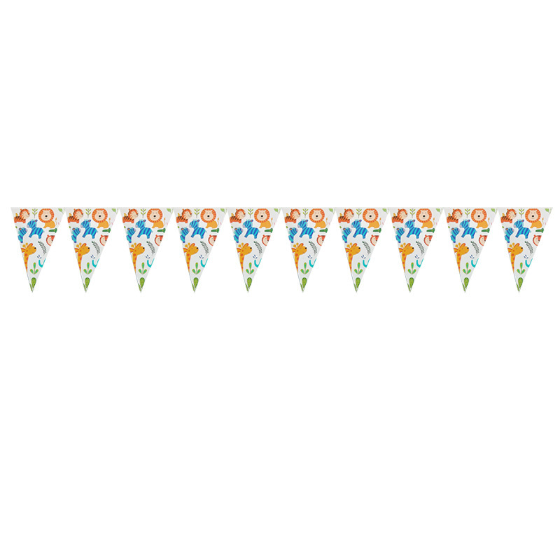 Nuevos accesorios para fiesta de cumpleaños de niños del zoológico de la selva tropical, vasos de papel, platos, manteles, artículos de decoración_voghion.com
