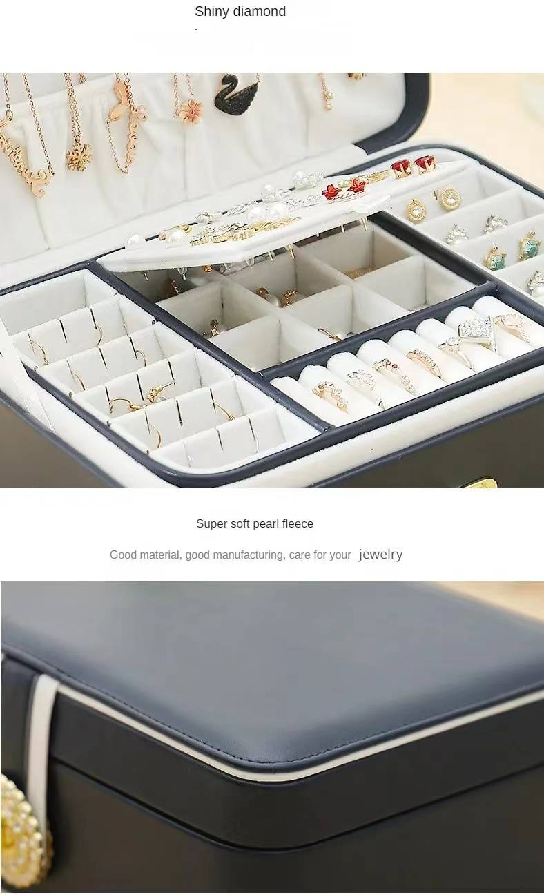 Double-layer large capacity multi-layer jewelry box_voghion.com