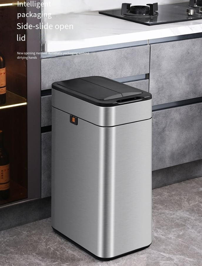 Haushalt Liicht Luxus Smart Induktioun Dreckskëscht Kichen Wunnzëmmer Schlofkummer Grouss Kapazitéit Deodorant Kreativ Smart Dreckskëscht_voghion.com