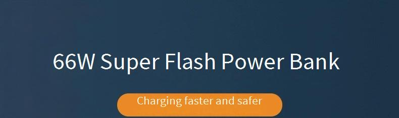 Ultraflache, tragbare Powerbank mit 20.000 mAh und 66 W PD-Schnellladung, kompatibel mit iPhone- und Android-Geräten_voghion.com