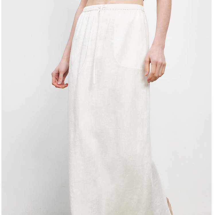 Completo da 3 pezzi con protezione solare, camicia, pantaloni e gonna in lino traspirante e vestibilità rilassata – Completo estivo leggero per le vacanze da donna_voghion.com