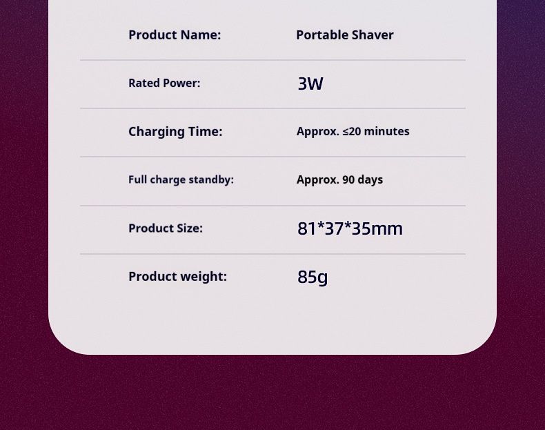 Rasoio elettrico LCD per uomo - Ricaricabile, impermeabile, lame rotanti 4D flottanti, silenzioso (36-45 dB), kit per la cura della persona da viaggio_voghion.com