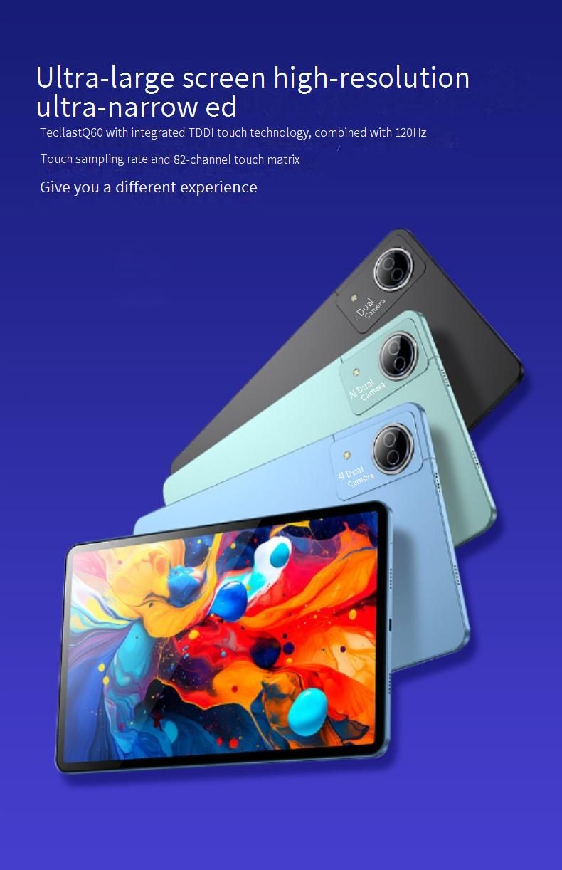 Tablette Android VP60 12 pouces 2K HD - 8 Go de RAM + SSD 256 Go, double SIM et GPS, écran antireflet AG, personnalisation possible pour les commandes en gros (vente directe d'usine)_voghion.com