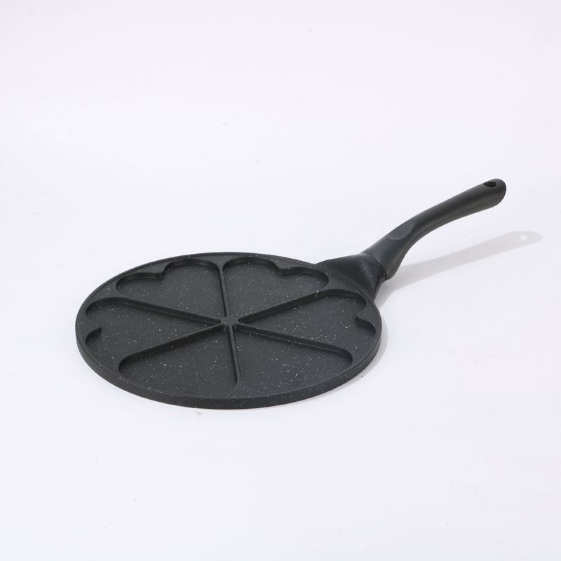 Household Flat Bottom Non Stick Pan Creative Porous Frying Pan Barbecue Pan Household Aluminum Alloy Series Cookware_voghion.com