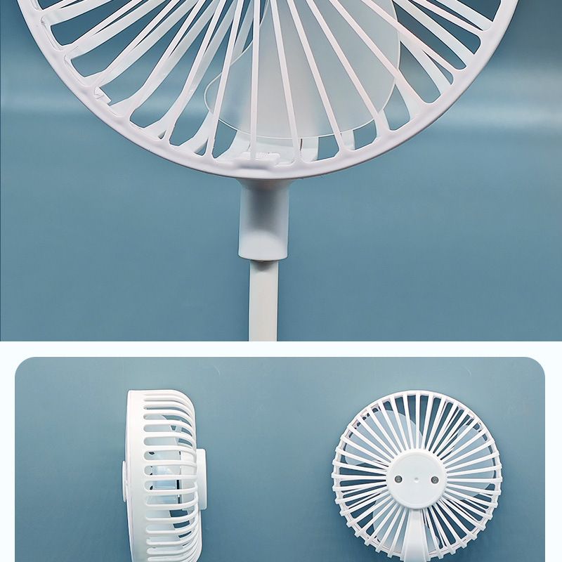 Round Plug-in Desk Fan - Ultra Quiet & Portable (USB/AC Power Perfect For Office & Home Use)_voghion.com