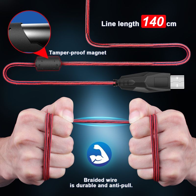 HXSJ Flowing Crack Colorful Luminous MOUSE 7D igralna miška 3200dpi_voghion.com