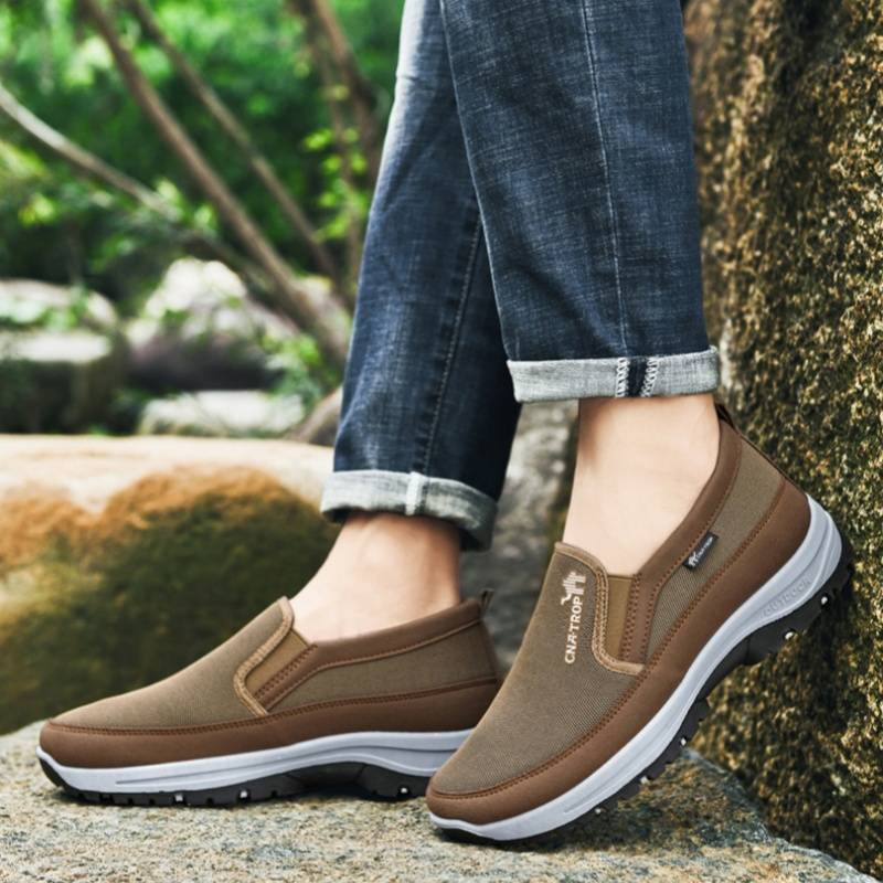 Men's non slip one foot walking shoes, large casual mesh sports shoes, soft sole_voghion.com