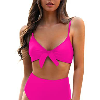 Women's Clothing New Women's Bow High Waist Bikini Two Piece Suit_voghion.com