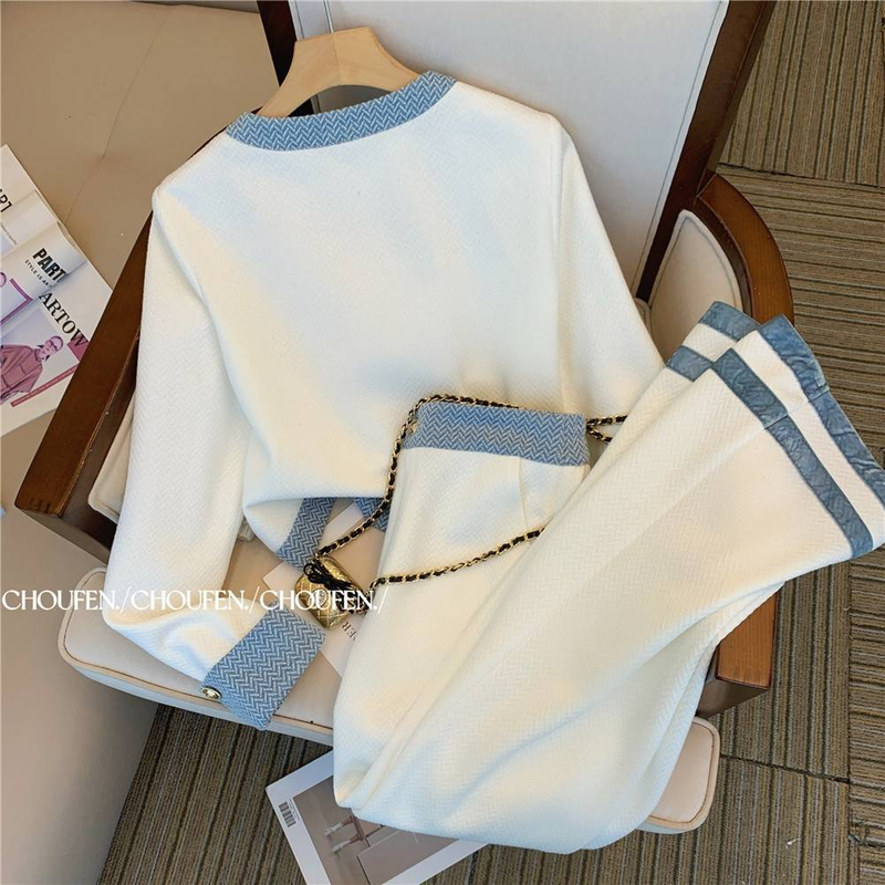 Fashionable Casual Suit, Temperament And Age-reducing Small Dress, Wide-leg Pants, Complete Match_voghion.com
