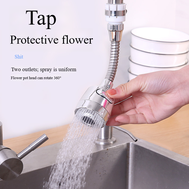 Waterbesparende kraanbeluchter met hoge druk - anti-spatfiltersproeikop met 3 standen, universeel geschikt voor keuken- en badkamergootsteen (BPA-vrij)_voghion.com