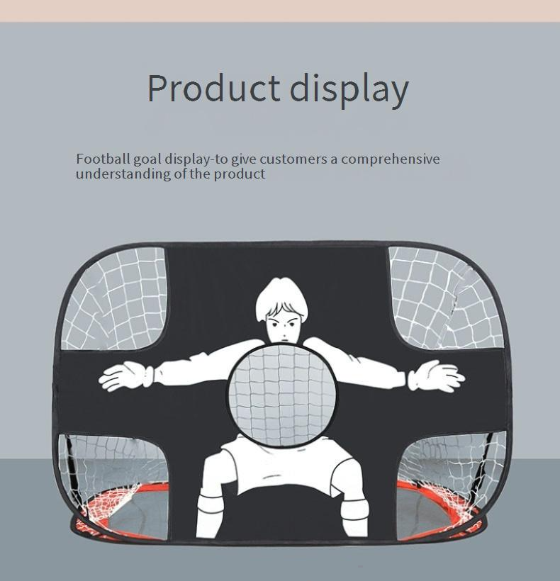 Porta da calcio pieghevole due in uno e attrezzo da tennis - Giocattolo portatile per l'allenamento multi-sport dei bambini_voghion.com
