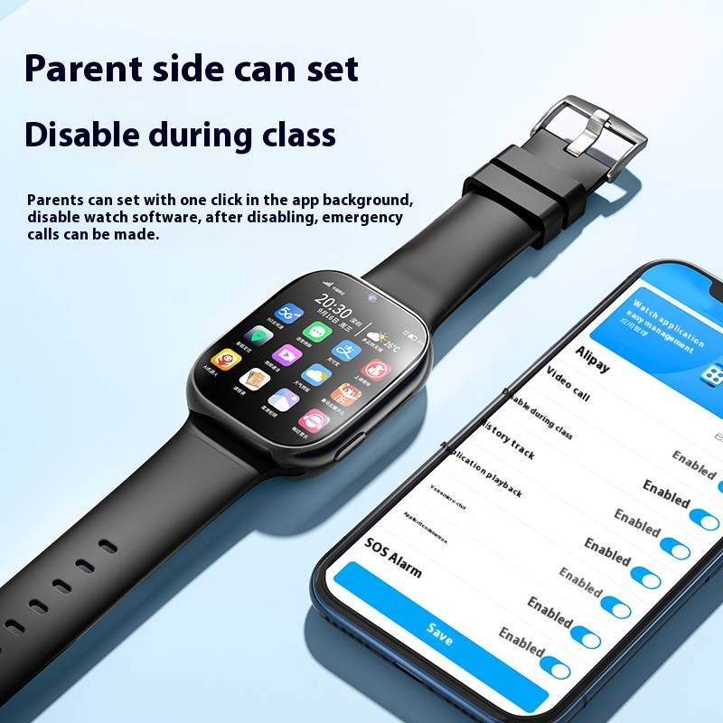 5G Smart Watch For Kids & Teens With HD AMOLED Screen, GPS Tracking, SIM Card Support, Parental Controls & Contactless Payment_voghion.com