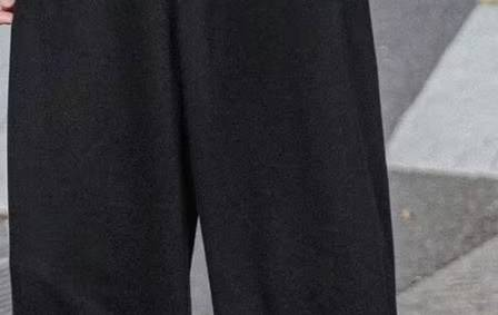Pantalon de jogging pour homme – Pantalon cargo taille élastique style coréen (9 longueurs, poignets fins, polyester respirant)_voghion.com