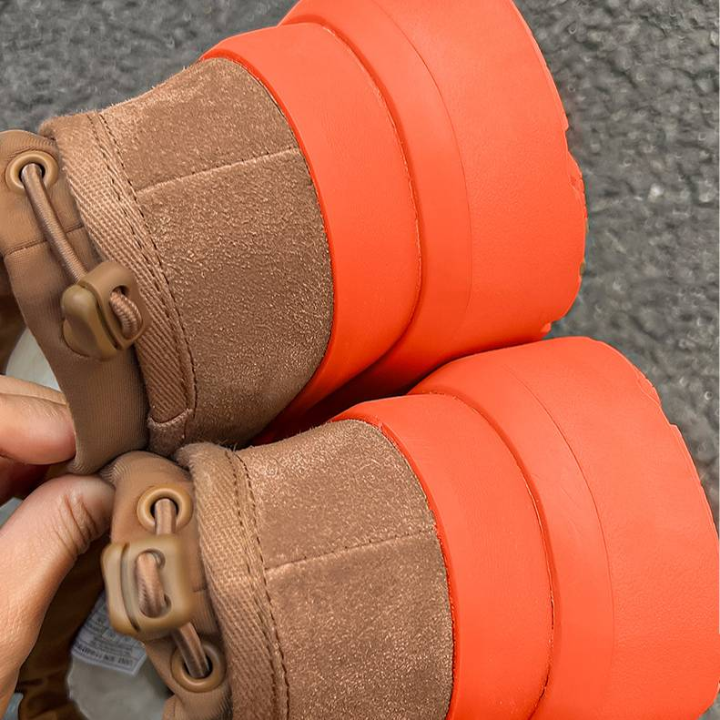 Herrenschuhe Trendy Fashion Internet Celebrity Schneestiefel im gleichen Stil Nordosten Plus Samtverdickte Schneebaumwollschuhe Echtes Leder Arbeitsschuhe_voghion.com