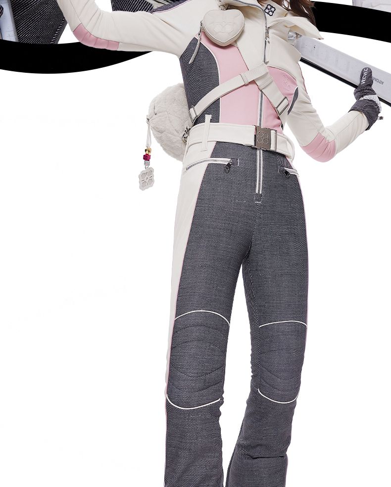 VECVEC Denim Eendelig Pak Dames Warme Elastische Slanke Kleding Geavanceerde Professionele Ski-uitrusting_voghion.com