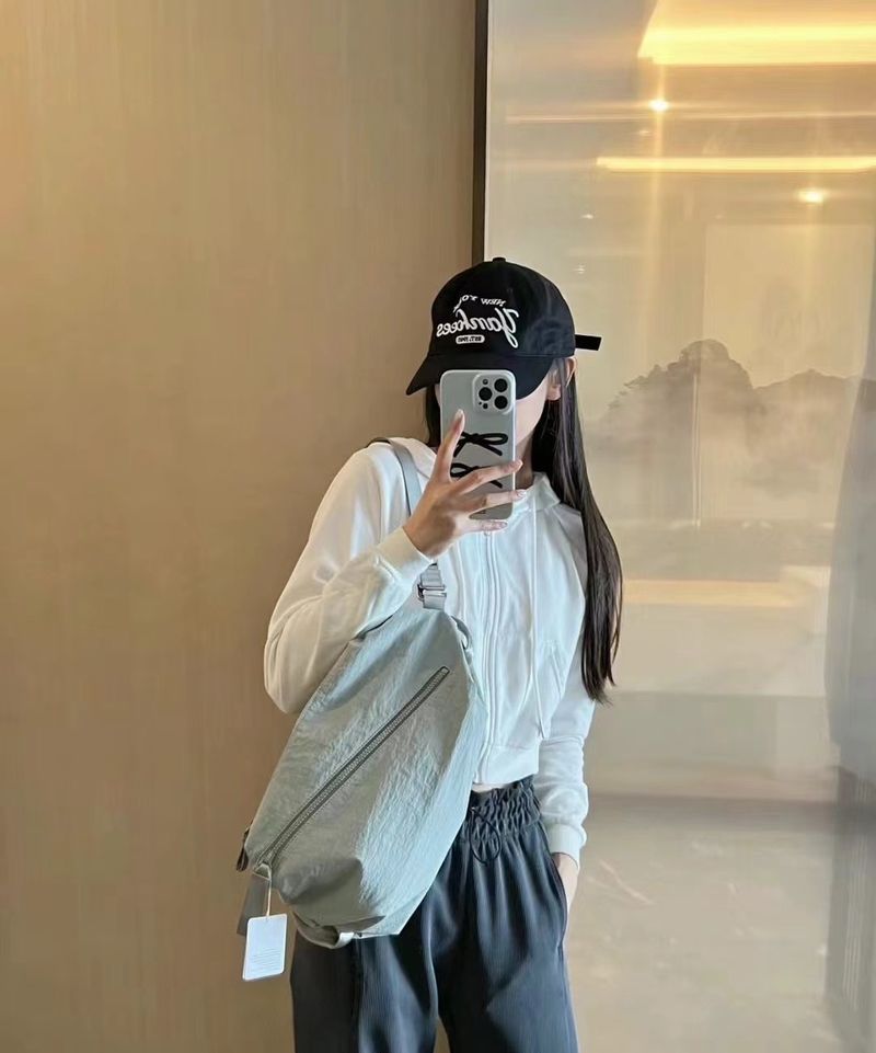 Sac à dos multifonctionnel de sport Lulu Same Style, fermeture éclair SBS, imperméable, pour vélo, bandoulière réglable._voghion.com