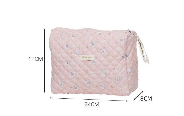 Novo Ins Bonito e Gentil Ins Grande Capacidade Portátil Acolchoado Bolsa de Armazenamento Bolsa de Cosméticos Bolsa de Forro_voghion.com