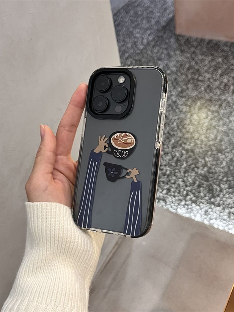 Unbeatable Quality South Korea Creative Hand-Held Coffee Mobile Phone Shell IPhone For Iphone16 Soft Niche Style 16promax Protective Case_voghion.com
