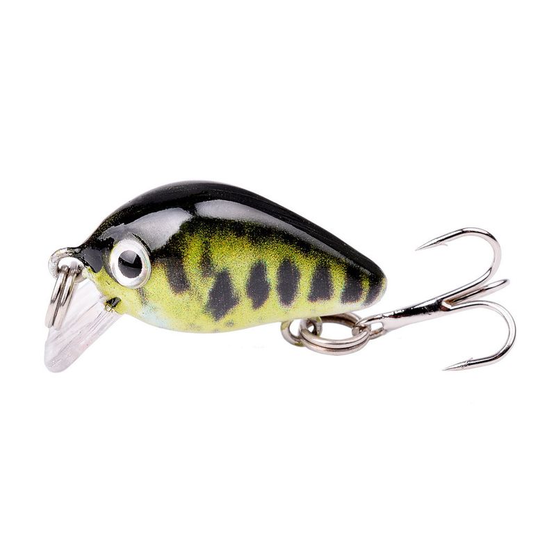 Minnow Micro Rock Fat Lure 3D Printed Small Fish Bait 1.8g_voghion.com