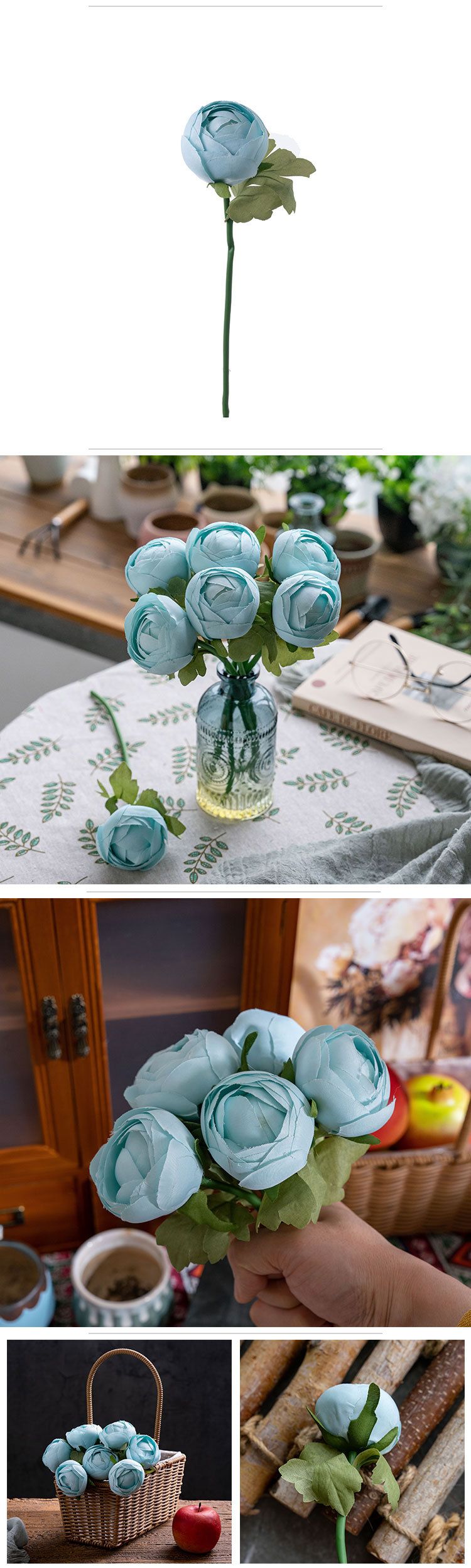 Home & Garden INS Style Serenade Lu Lian Artificial Flower Artificial Flower Green Plant Wholesale Wedding Decoration_voghion.com