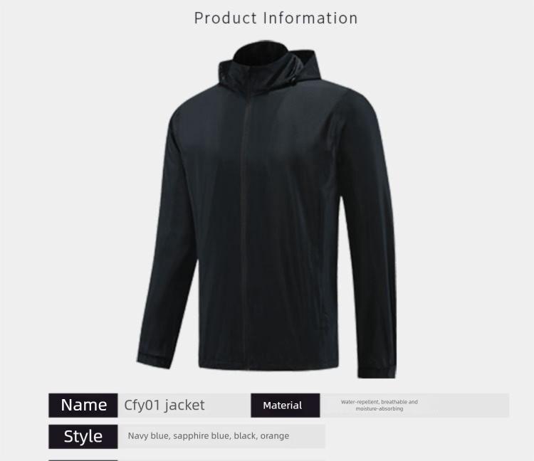 Imperméable de football pour l'entraînement en extérieur, coupe-vent et résistant à l'eau, style club_voghion.com