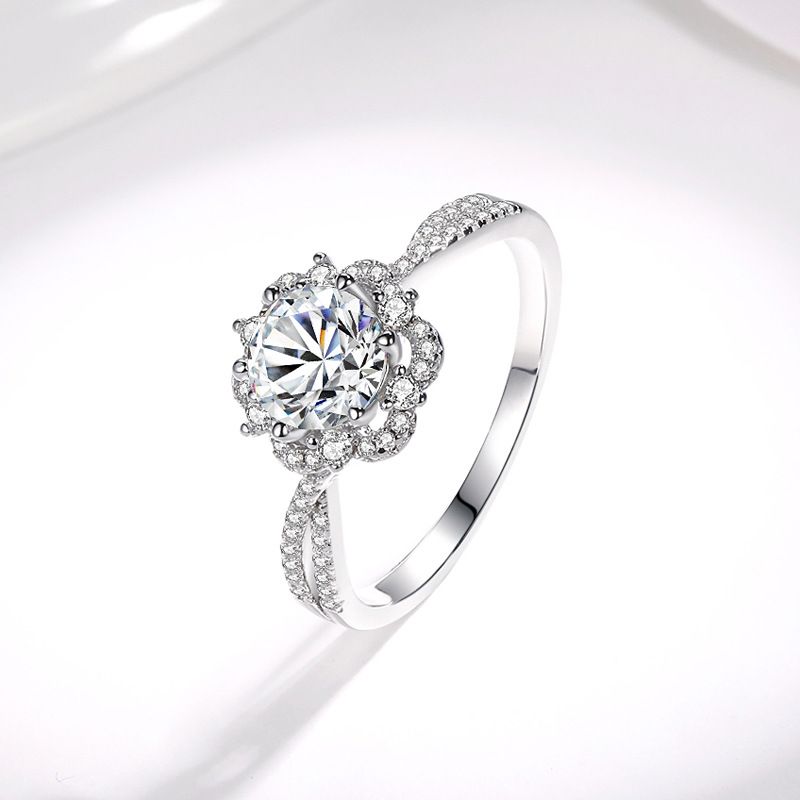 Weibliche Koreanische Ausgabe Mode Micro Set Twisted Arm Prinzessin Ai Mo Sang Stein Diamant Ring Silber Schmuck Sammlung_voghion.com