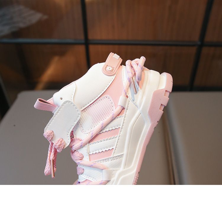 2024 children's sports girls' non slip soft sole high top casual boys' running basketball shoes, trendy_voghion.com