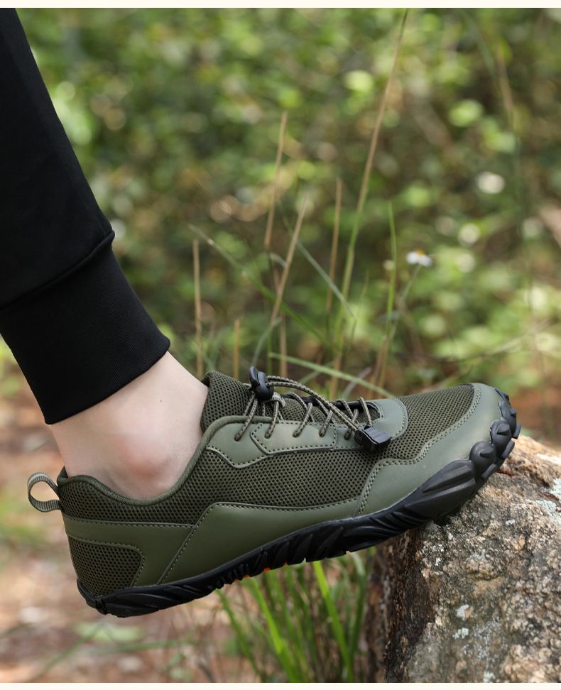Mesh Bergsteigen Große Outdoor Klettern Wandern Gummi Sohle Anti Rutsch Wanderschuhe Herren Atmungsaktiv_voghion.com