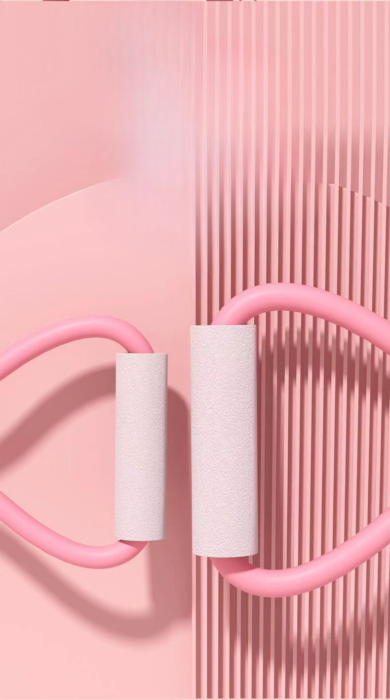 Fascia per yoga a forma di 8, corda di resistenza a forma di 8, dispositivo di stretching per la bellezza, per uso domestico, per modellare la schiena snella._voghion.com