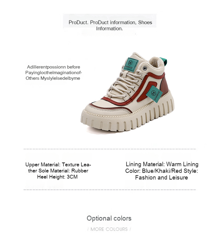 Fleece casual shoes muffin sole women's shoes_voghion.com