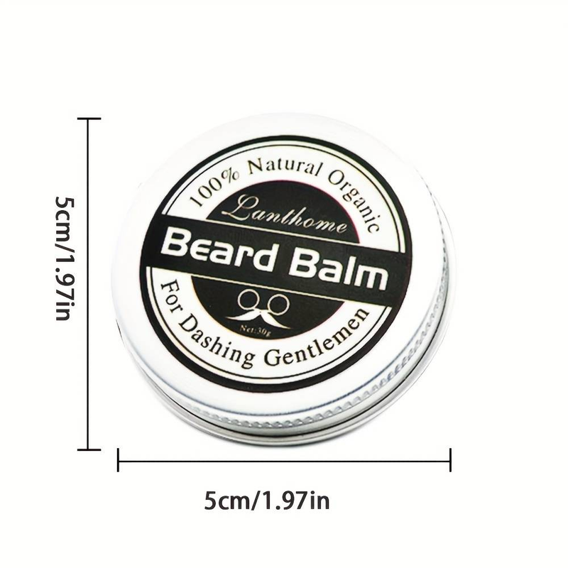 Baume à barbe biologique 100 % naturel pour hommes fringants - Cire capillaire hydratante et revitalisante pour le visage_voghion.com