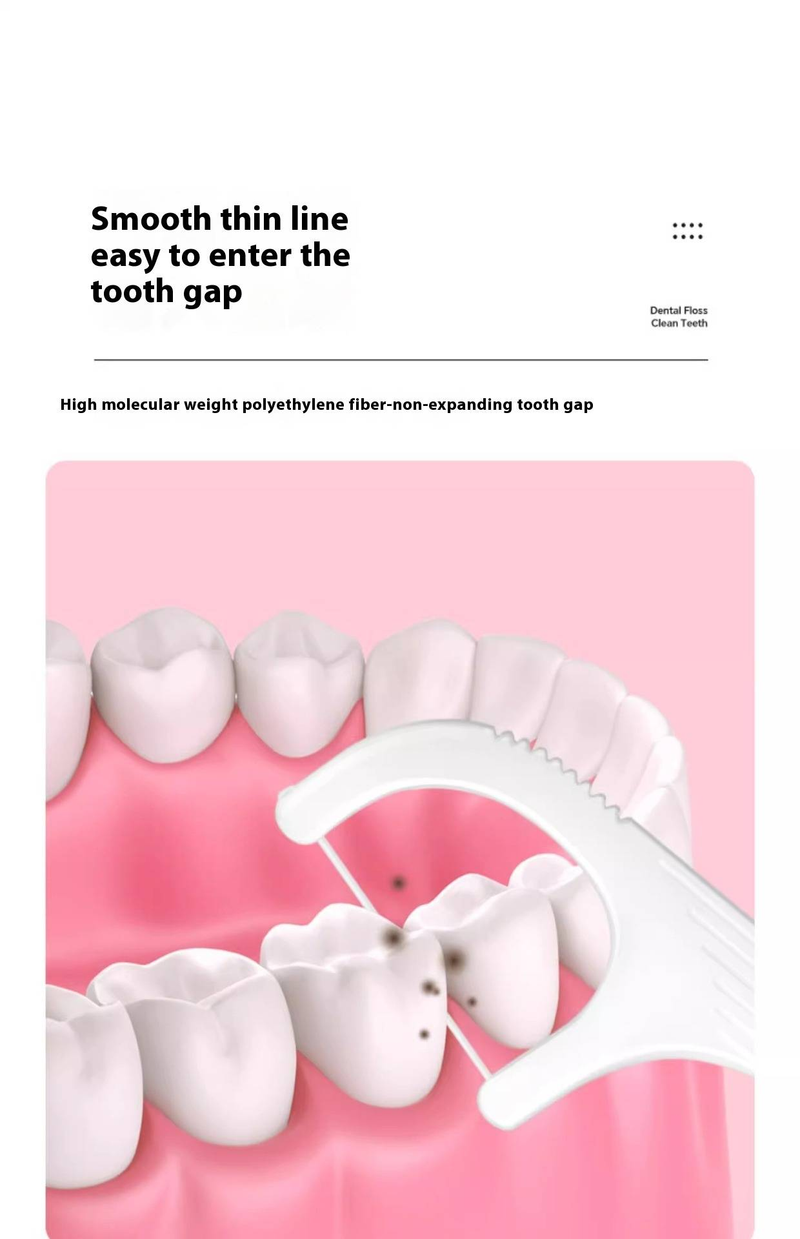 Palillos de hilo dental desechables - 300 unidades, envueltos individualmente, con agarre cómodo y sabor a menta, ideales para viajes y uso doméstico._voghion.com