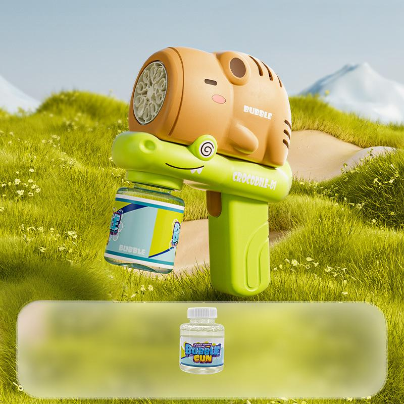 Capybara Bubble Gun - Handheld Electric Bubble Blower For Kids With Automatic Bubble Maker_voghion.com