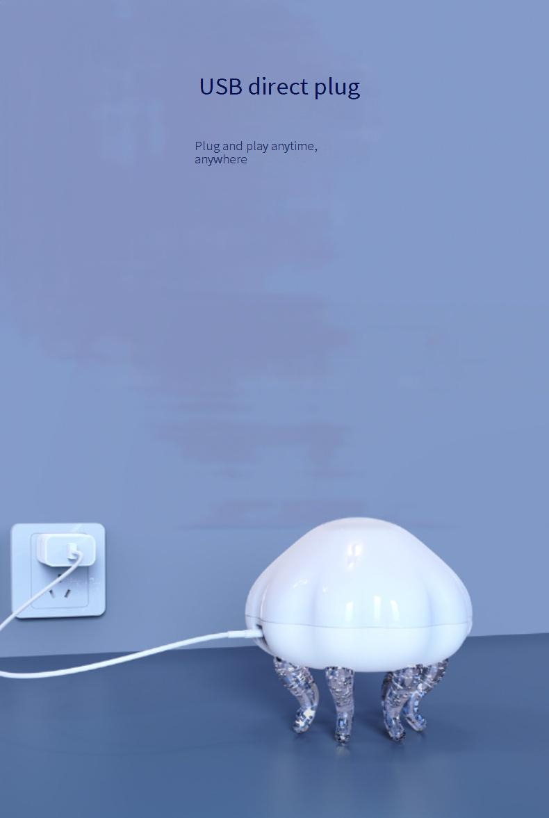 Kid's Toys Lamp Symphony Dynamic Water Ripple Jellyfish Lamp Living Room Bedroom Romantic Decoration Creative Atmosphere Lamp Night Light_voghion.com