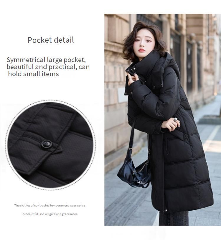 Übergroßer Winterparka mit oberschenkellanger Abdeckung – Gesteppter Kapuzenmantel (Schwarz/Rot/Braun/Avocadogrün, M-2XL)_voghion.com