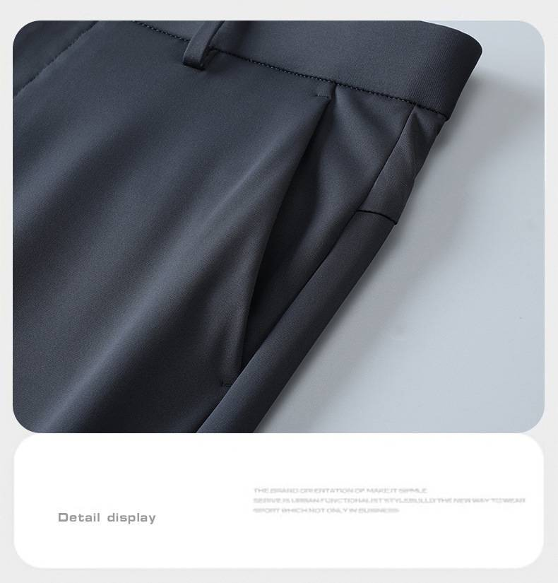 Pantalons d'extérieur extensibles et imperméables à séchage rapide pour hommes - Pantalons droits légers et respirants pour la randonnée, les voyages et les tenues décontractées_voghion.com
