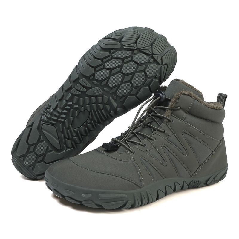 Winter 2025 Fashion Sneakers Women/Men High Top Lace-Up Waterproof Non-Slip Wear-Resistant Flocking Keep Warm Running Shoes Snow Boots 35-47_voghion.com
