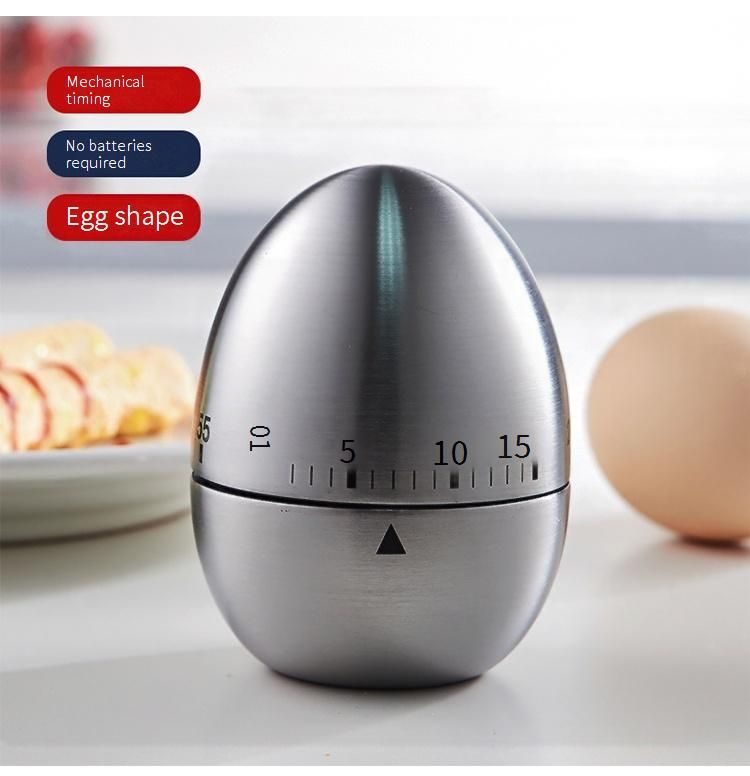 Cross Border Edelstahl Küchentimer Egg Apple Timer Mechanische Erinnerung Countdown Küchenhelfer_voghion.com