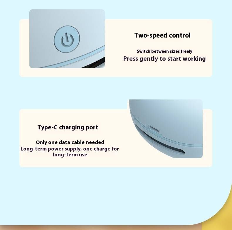 Mini Cordless Desktop Vacuum Cleaner For Kids - 10KPA Suction, USB-C Rechargeable, Dust Buster For Eraser Shavings, Keyboard Crumbs & Craft Messes_voghion.com